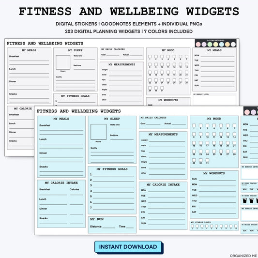 Fitness and Wellbeing Widgets